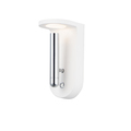 Et2 Beacon 1-Light 5" Wide White / Polished Chrome Wall Sconce E25015-WTPC